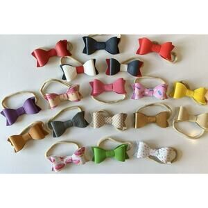Lot of 18 NEW! Handmade Baby Headband Bow Soft Stretchable Infant Hair
